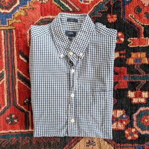 J. Crew Men's Long Sleeve Button Down Shirt Slim Medium Tall